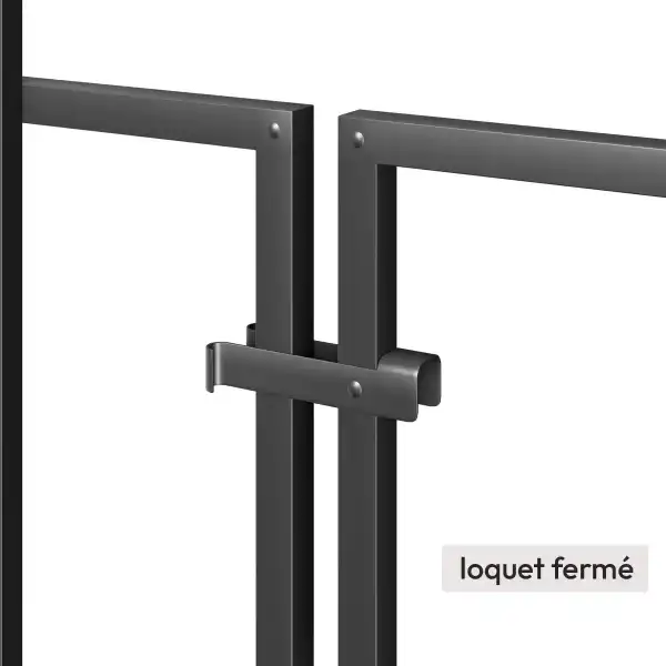 fermeture loquet cloture pratic