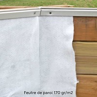 Piscine en bois Sunwater Ubbink 3m x 4,90m - H. 1,20m