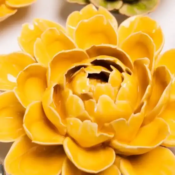 fleur chrysantheme ceramique