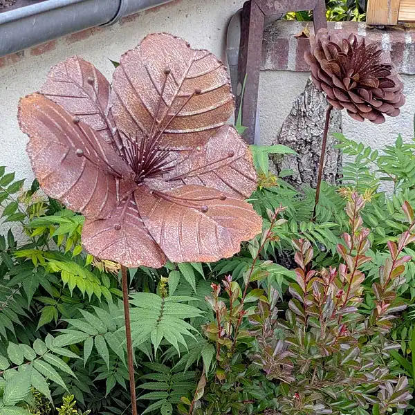 fleur coquelicot fer rouille client aurelie jousset  fleur coquelicot fer rouille client aurelie jousset