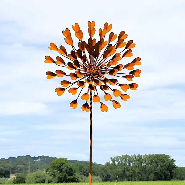 fleur deco metal coeurs