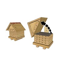 Ruche pédagogique abeilles solitaires