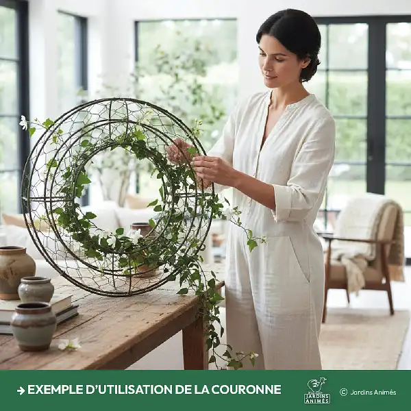 gabarit couronne fleurs