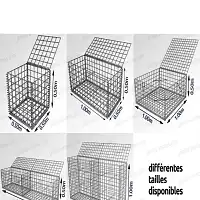Gabion cage métallique - Fil 3mm - Maille 76mm  Gabion cage métallique - Fil 3mm - Maille 76mm