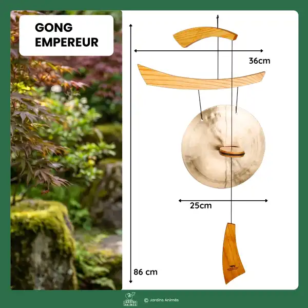 gong suspendu zen empereur mbsn129