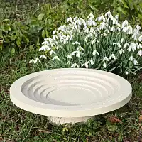 Bain d'oiseau rond avec citation 44,5cm