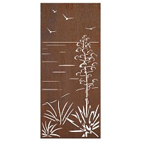 Panneaux décoratifs en acier corten L.240 x H.180cm - Bord de mer
