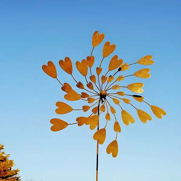 grande eolienne deco fer coeurs  grande eolienne deco fer coeurs