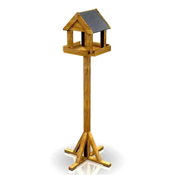 grande mangeoire oiseau bois