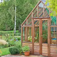 Serre de jardin en bois RHS Wisley Gabriel Ash - 9 panneaux
