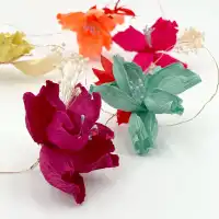 Guirlande lumineuse multicolore en papier 2m - Kit DIY loisirs créatifs