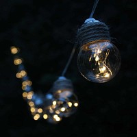 Guirlande solaire ampoules 1.8m