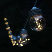 Guirlande solaire ampoules 1.8m