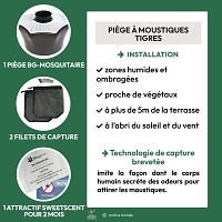 Piège anti moustiques tigres extérieur BG-Mosquitaire avec attractif 2 mois