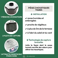 Piège anti moustiques tigres extérieur BG-Mosquitaire avec attractif 2 mois