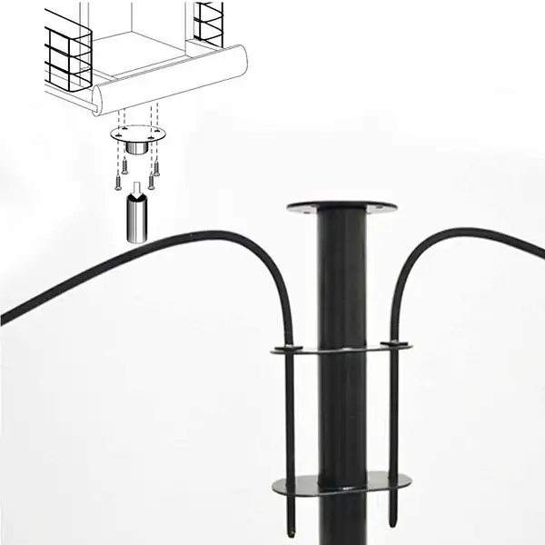 installation mangeoire pied