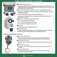 Effaroucheur - Répulsif animaux à ultrasons, flash et alarme