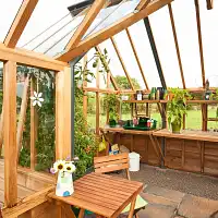 Serre de jardin en bois Portico RHS Gabriel Ash - 11 panneaux