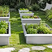 Carré potager acier 50x100cm anti limace