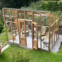 Pavillon de jardin en bois Classic Vision Gabriel Ash  Pavillon de jardin en bois Classic Vision Gabriel Ash