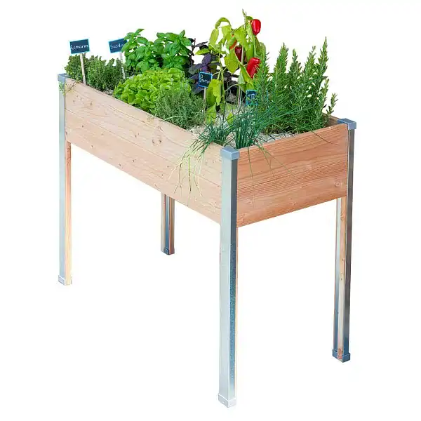 jardiniere sur pied bois