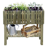 Carré potager en bois sur pied - Haut. 80cm