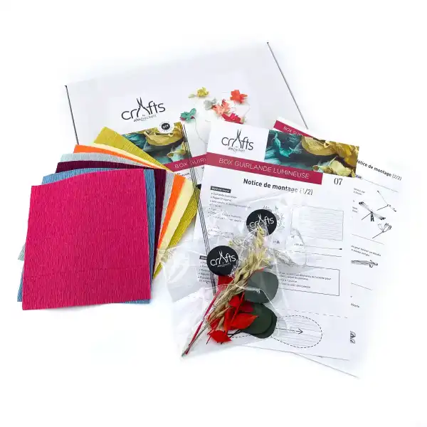 kit DIY creatif guirlande multicolore