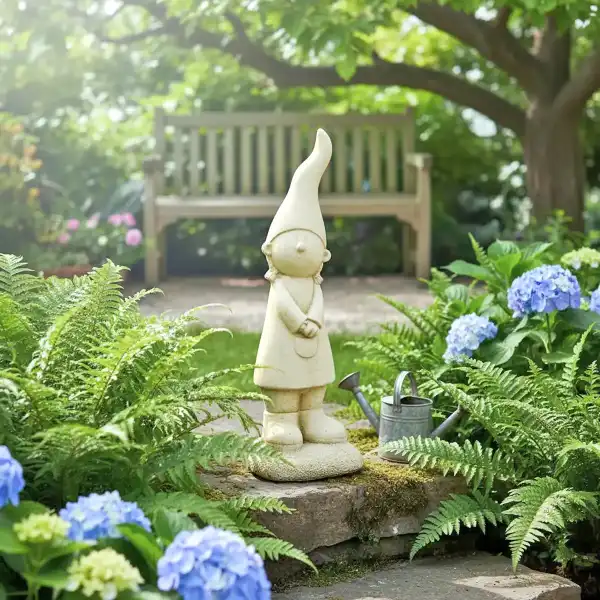 lutin de jardin petite fille