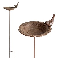 Mangeoire oiseaux sur pied en fonte 70cm