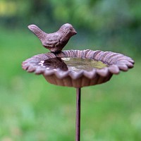 Tournesol mangeoire oiseaux sur pied en fonte 61cm