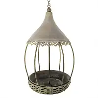 Mangeoire Carrousel 2 en 1 en métal - cylindre de graisse et/ou graines