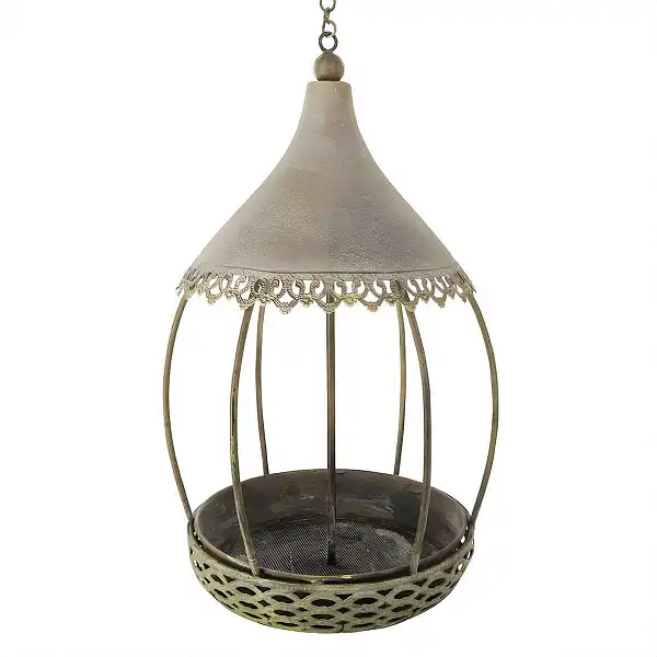 mangeoire carrousel oiseaux metal