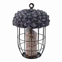 Mangeoire pour oiseaux silo à suspendre Gland - D.19 x H.28cm