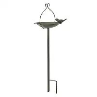 Mangeoire à oiseaux élégante sur tige en métal