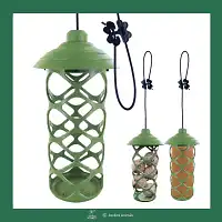 Mangeoire à oiseaux La Pause gourmande - cylindre de graisse ou boules  Mangeoire à oiseaux La Pause gourmande - cylindre de graisse ou boules