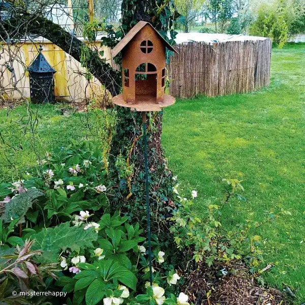 mangeoire rouille jardin deco mangeoire rouille jardin deco