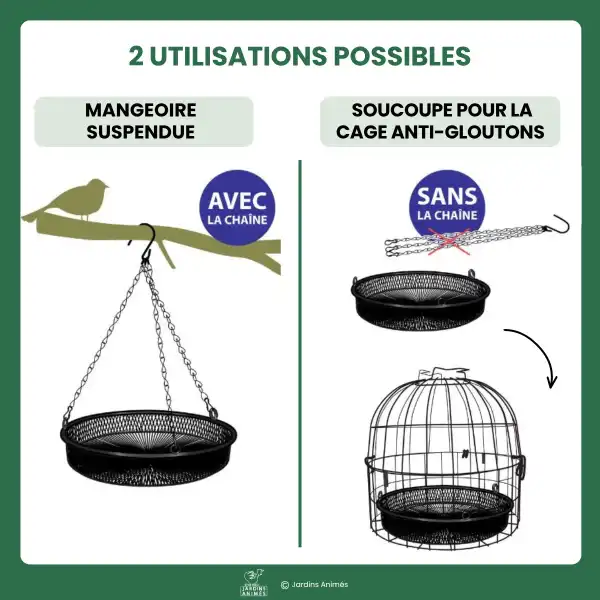 mangeoire suspendue 2 en 1