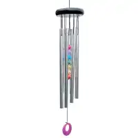 Carillon à vent 7 chakras - 6 tubes aluminium - H. 54cm