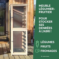 Meuble Légumier fruitier en bois 6 tiroirs