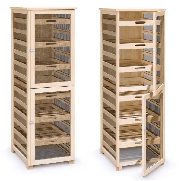 meuble legumier fruitier 6 tiroirs bois