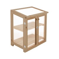 Mini serre de jardin pour balcon en bois et polycarbonate