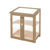 Mini serre de jardin pour balcon en bois et polycarbonate