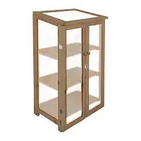 Mini serre de jardin bois et polycarbonate - grand modèle H. 125cm