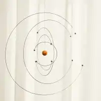 Mobile décoratif Niels Bohr Flensted, fabrication artisanale - L.27 x H.27cm