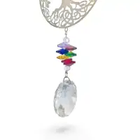 Mobile à vent cristal Arbre de vie H.43cm