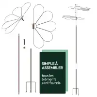 Tuteur Parapluie marguerite 10 pétales