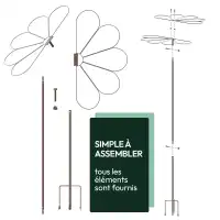 Tuteur Parapluie marguerite 10 pétales