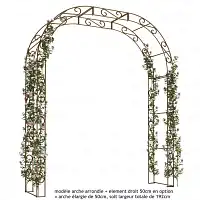 Arche de jardin en fer Arcade