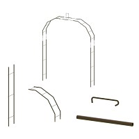 Arche double arceaux en acier Basale 1.48m x 2.16m