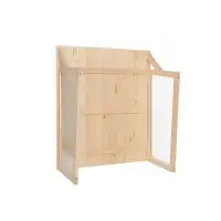 Garage pour robot tondeuse en bois L.72 x l.82 x H.42cm